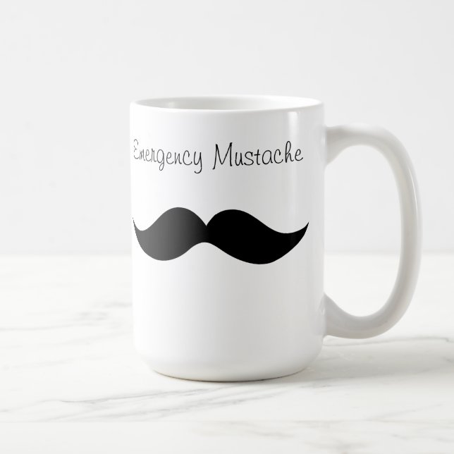 Caneca de Cofee do bigode da emergência (Direita)
