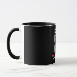 Caneca de Colagem de 4 Fotos Personalizadas Eu Amo