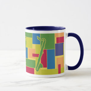 Caneca de Colorblocks - clarinete baixo