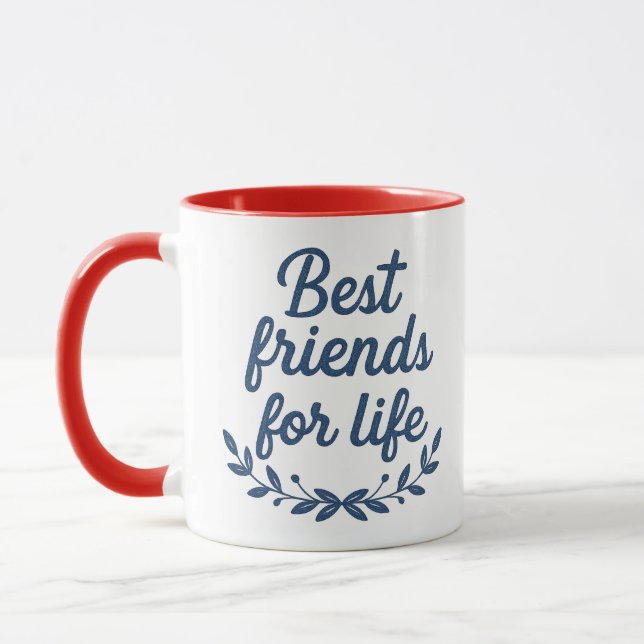 Caneca de Combinação de Amizade para a Vida Toda (Esquerda)