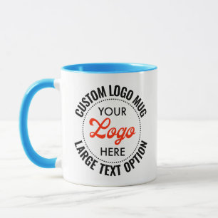 Caneca de Combo de Logo Promocional de Texto Grand
