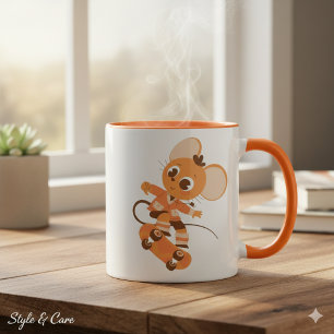 Caneca de Combo de Rato de Skate - Ousada e Divert