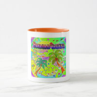 Caneca de Concentração Mental de Jardins Havaianos