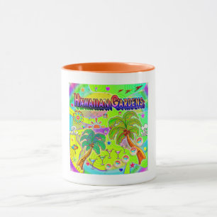 Caneca de Concentração Mental de Jardins Havaianos