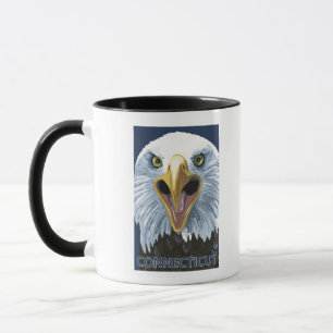 Caneca De ConnecticutEagle fim acima