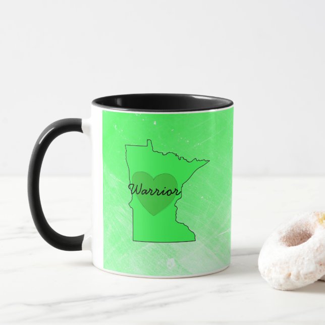 Caneca de conscientização sobre doença de Lyme Min (Com Donut)