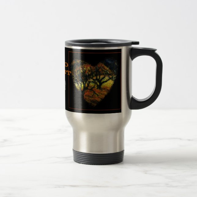 Caneca de Coração Selvagem com Árvores (Direita)