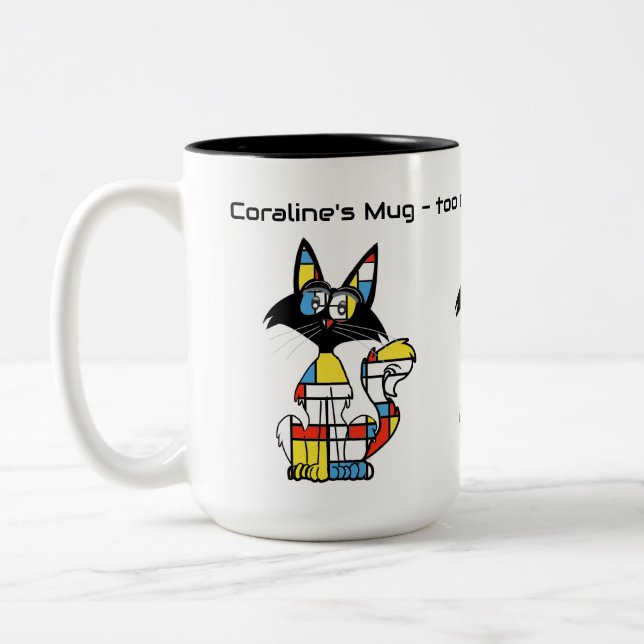 Caneca de Coraline - demasiada arte ou demasiados  (Esquerda)