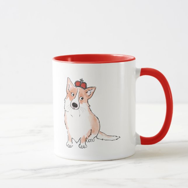 Caneca de corgi real (Direita)