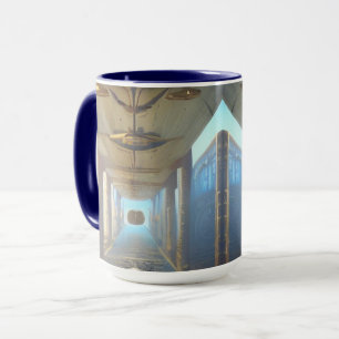 Caneca de Corredor de Cofre Steampunk SciFi