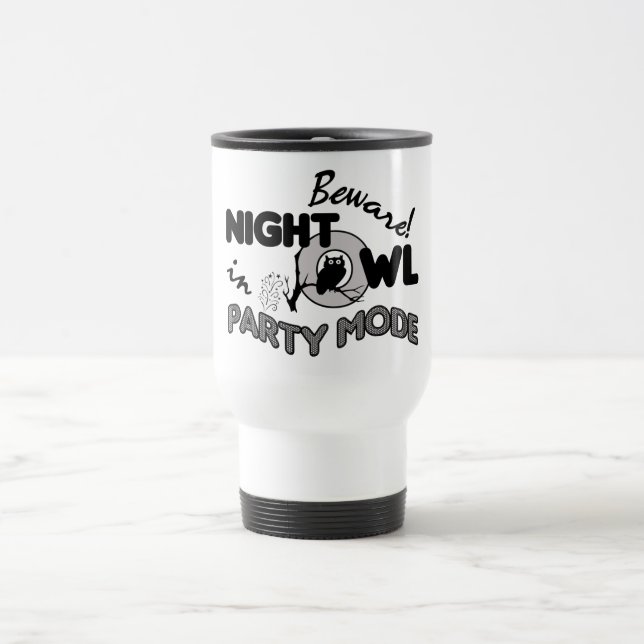 Caneca de Coruja Noturna (Centro)