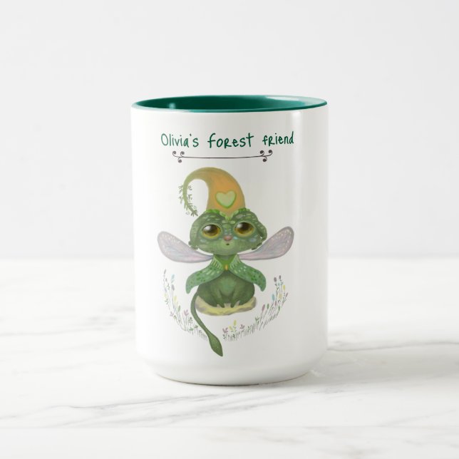 Caneca de criança de animais fofos da floresta (Centro)