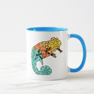 Caneca de crianças bonitinha de Chameleon