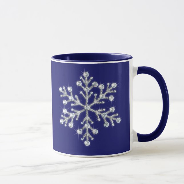 Caneca de cristal do floco de neve (Direita)
