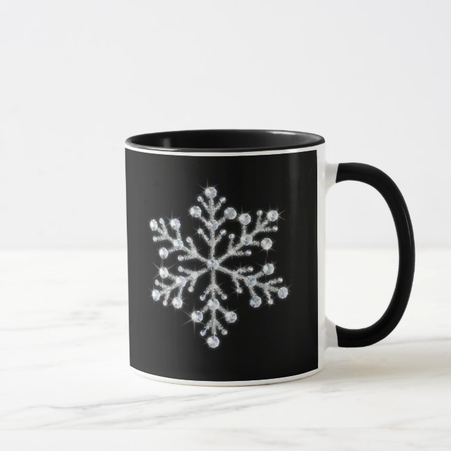 Caneca de cristal do floco de neve (Direita)