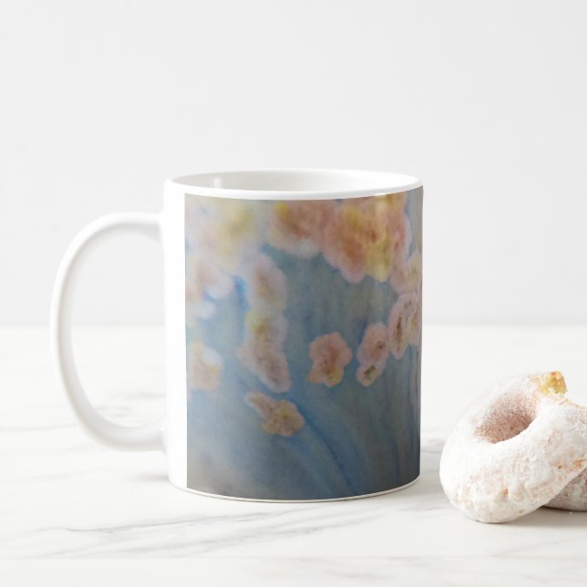 Caneca de cristal impressionista do esmalte (Com Donut)