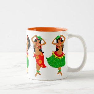Caneca de dançarinos Hula