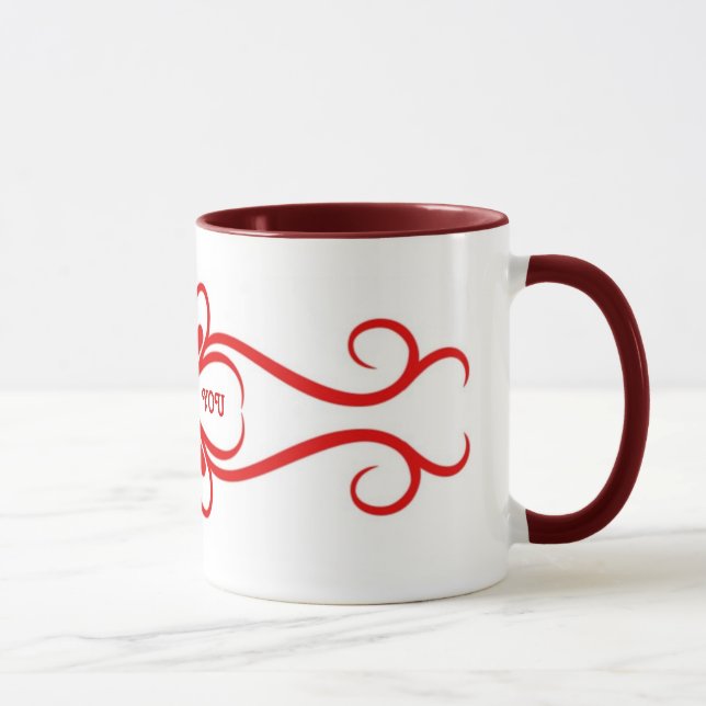 Caneca de Decoração Corações Amo Você (Direita)