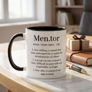 Caneca de Definição de Mentor Personalizada Presen