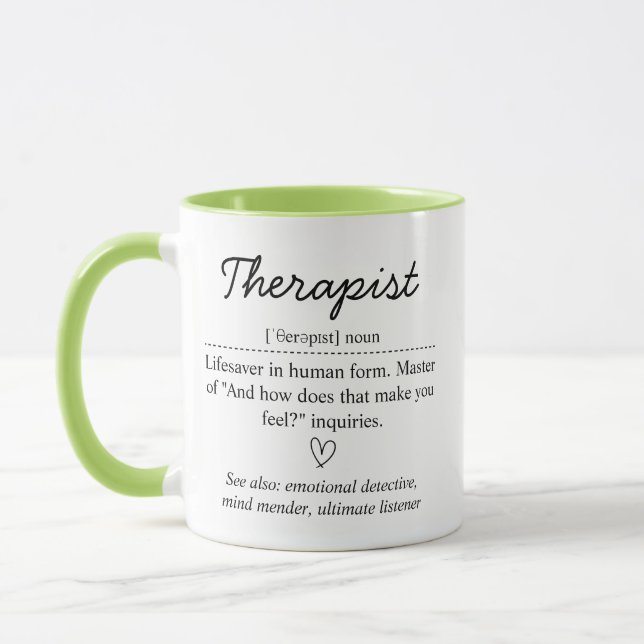 Caneca de Definição de Terapeuta, Presente Inspira (Esquerda)