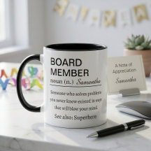 Caneca de Definição Personalizada de Membro da Dir