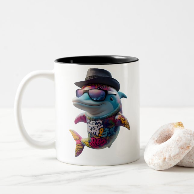 caneca de delfinho. (Com Donut)