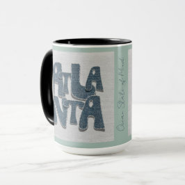 Caneca de Denim Atlanta Geórgia