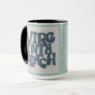 Caneca de Denim Costeira de Virginia Beach