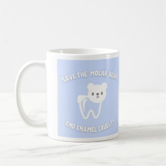Caneca de dentista engraçada de urso molar