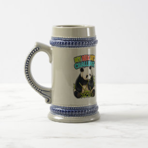 Caneca de Desafio de Dieta do Papai Panda Stein