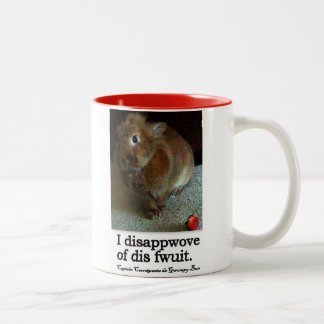 Caneca de desaprovação do tom do coelho de coelho