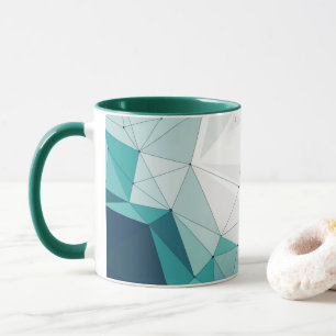 Caneca de design geométrico