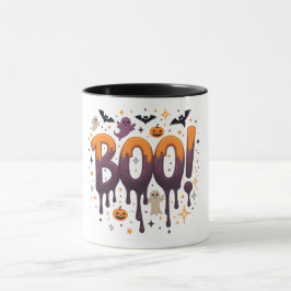 Caneca de Dia das Bruxas Spooky - Design de beleza