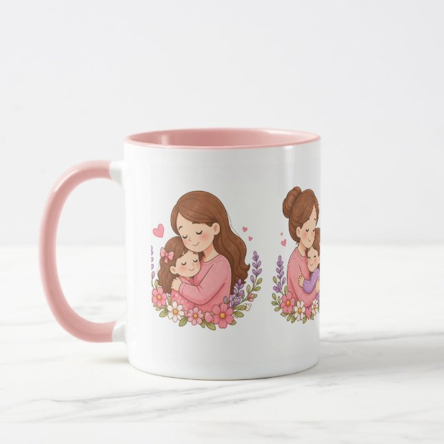 caneca de dia das mães fofa presente (Esquerda)