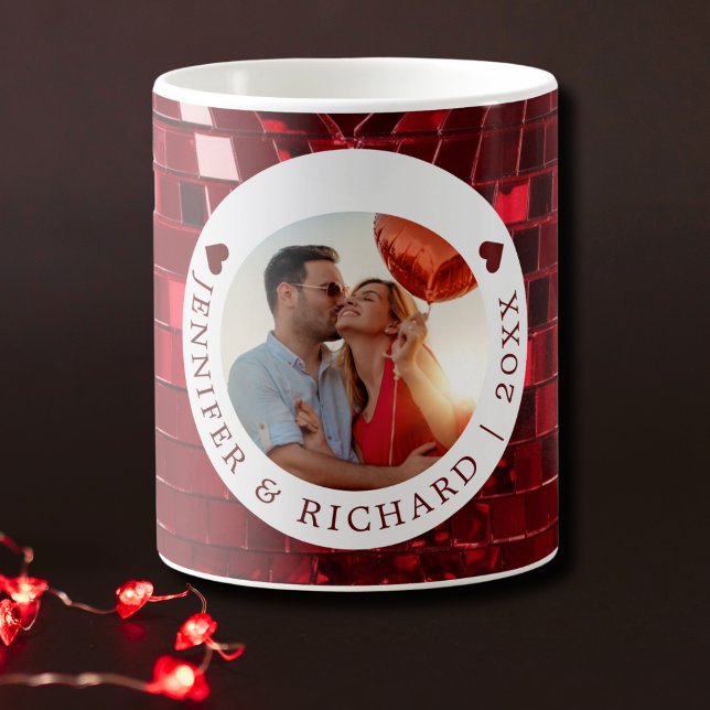 Caneca de Dia de os namorados Personalizada Codifi (Cherry Coded Personalized Valentine's Day Mug)