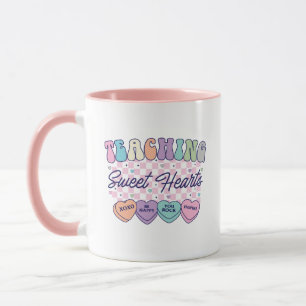 Caneca de Dia dos Namorados para Professores Retrô