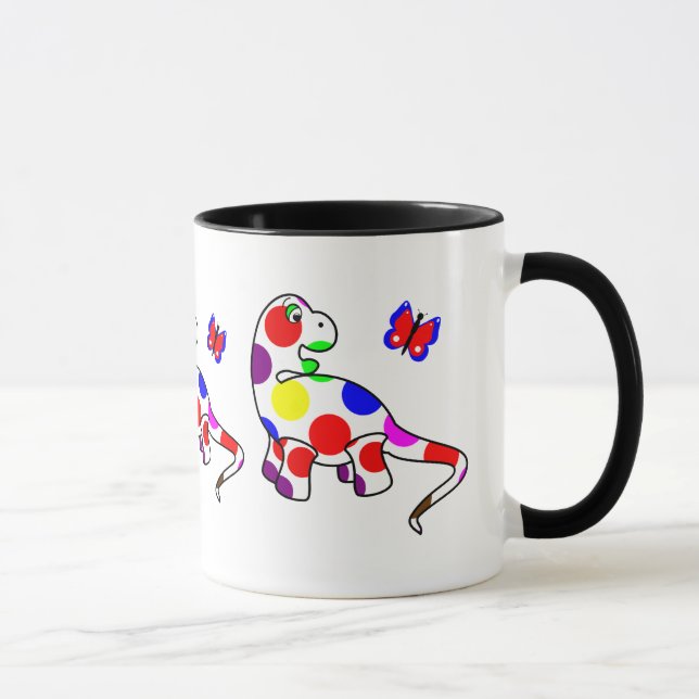 Caneca de Dinossauro Bolinhas (Direita)