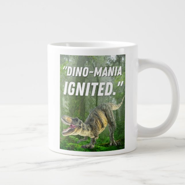 caneca de dinossauro, xícara de café gigante, pré- (Direita)