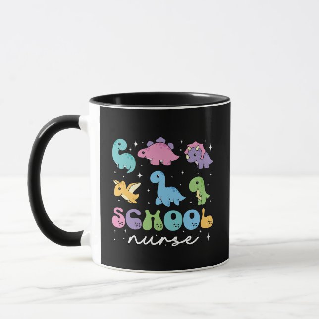 Caneca de Dinossauros Pastel Fofa para Crianças vo (Esquerda)