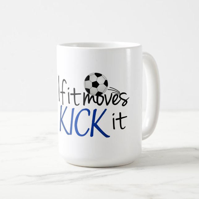 Caneca De Dois Tom De Futebol (Frente Esquerda)