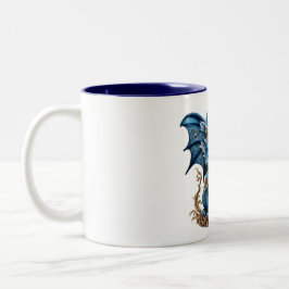 Caneca de dois tons de Blue Baby Dragon