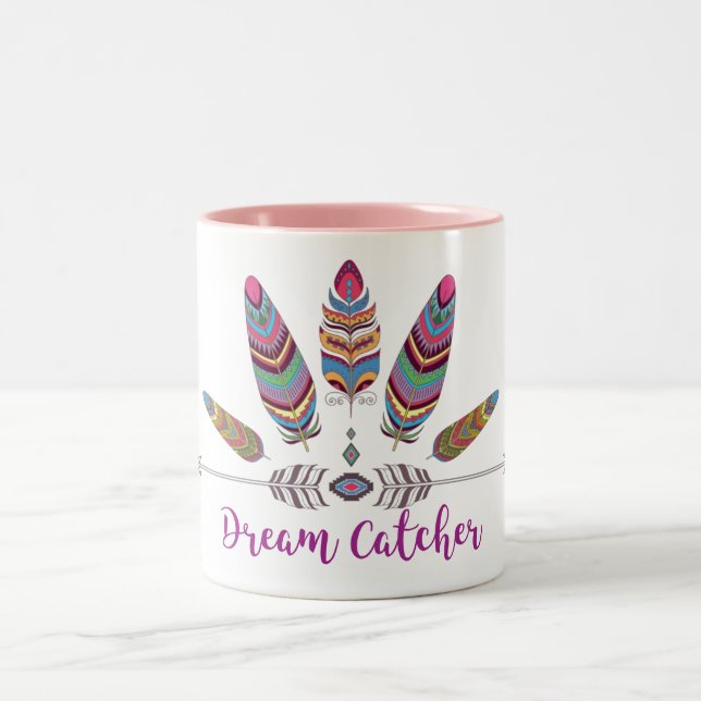 Caneca de dois tons preta de 11 oz (Centro)
