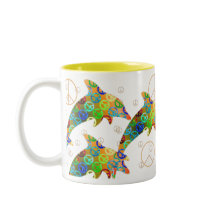 Caneca de domingo da paz do golfinho