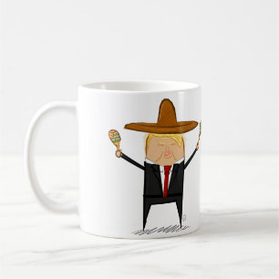 Caneca de Donald Trump do mexicano