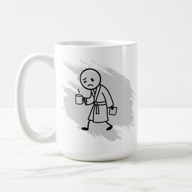 Caneca de Dor nas Costas Engraçada com Café e Lido (Esquerda)