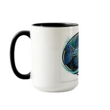 Caneca de Duas Cores, 450 ml