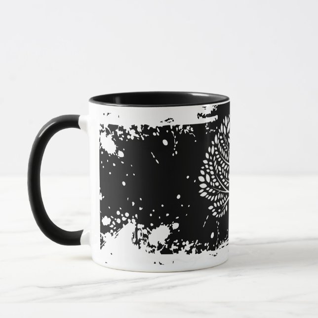 Caneca de duas cores com respingos da Árvore da Vi (Esquerda)