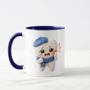 Caneca de Duas Cores Personagem Dente Fofinho Dor 