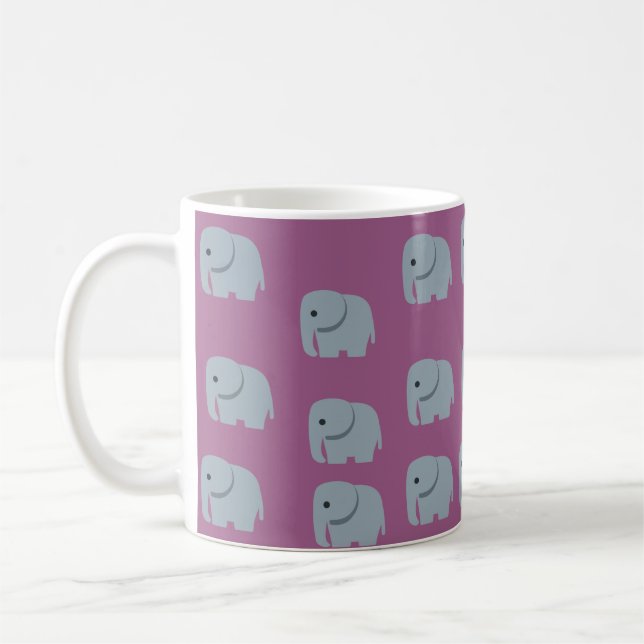 Caneca de elefante de cinza (Esquerda)