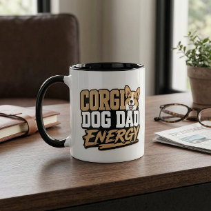 Caneca de Energia do Papai Corgi